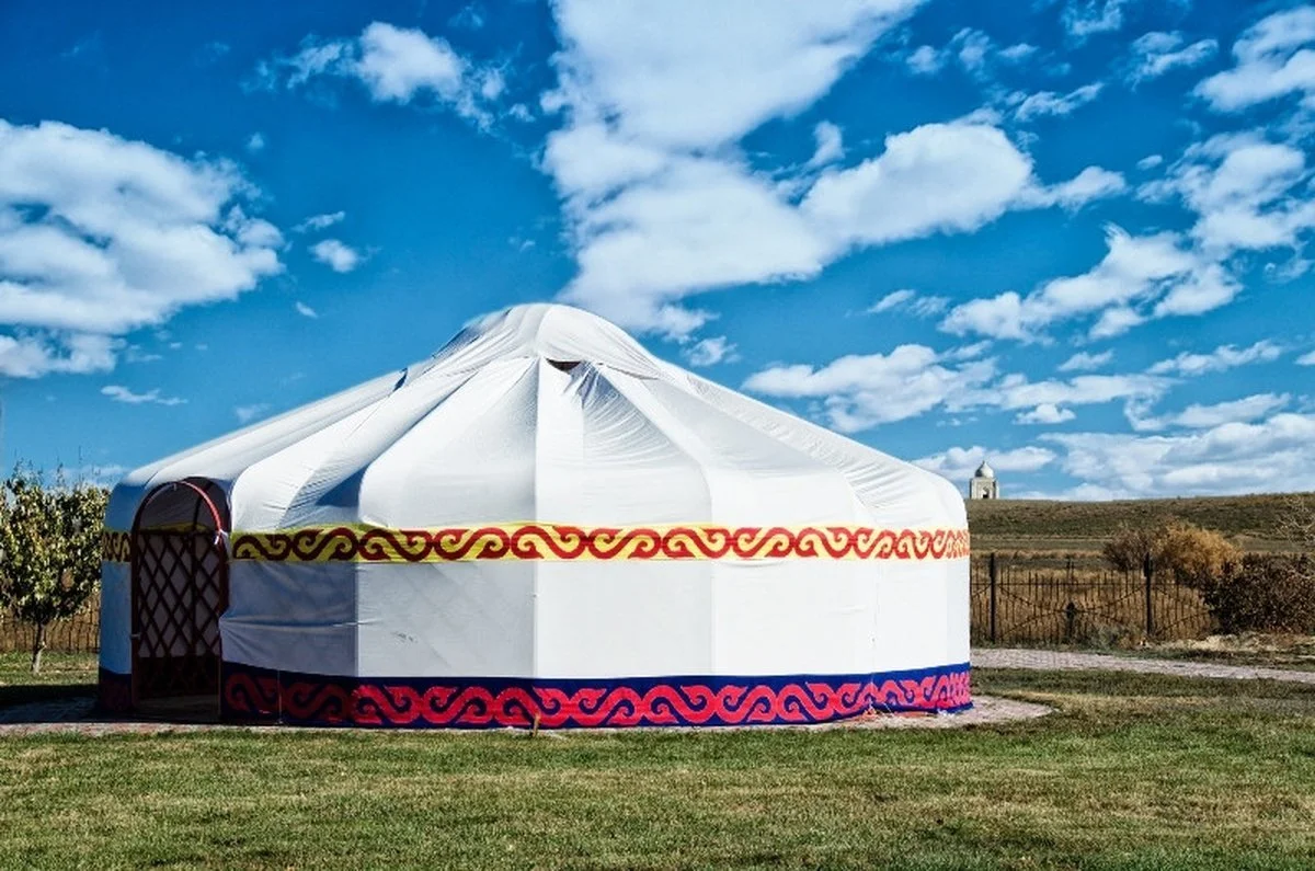 Казахская кибитка в музее под открытым небом