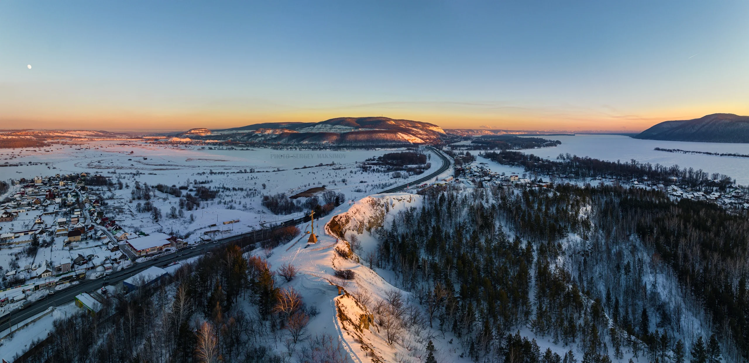 Панорама Царева Кургана в Самарской области
