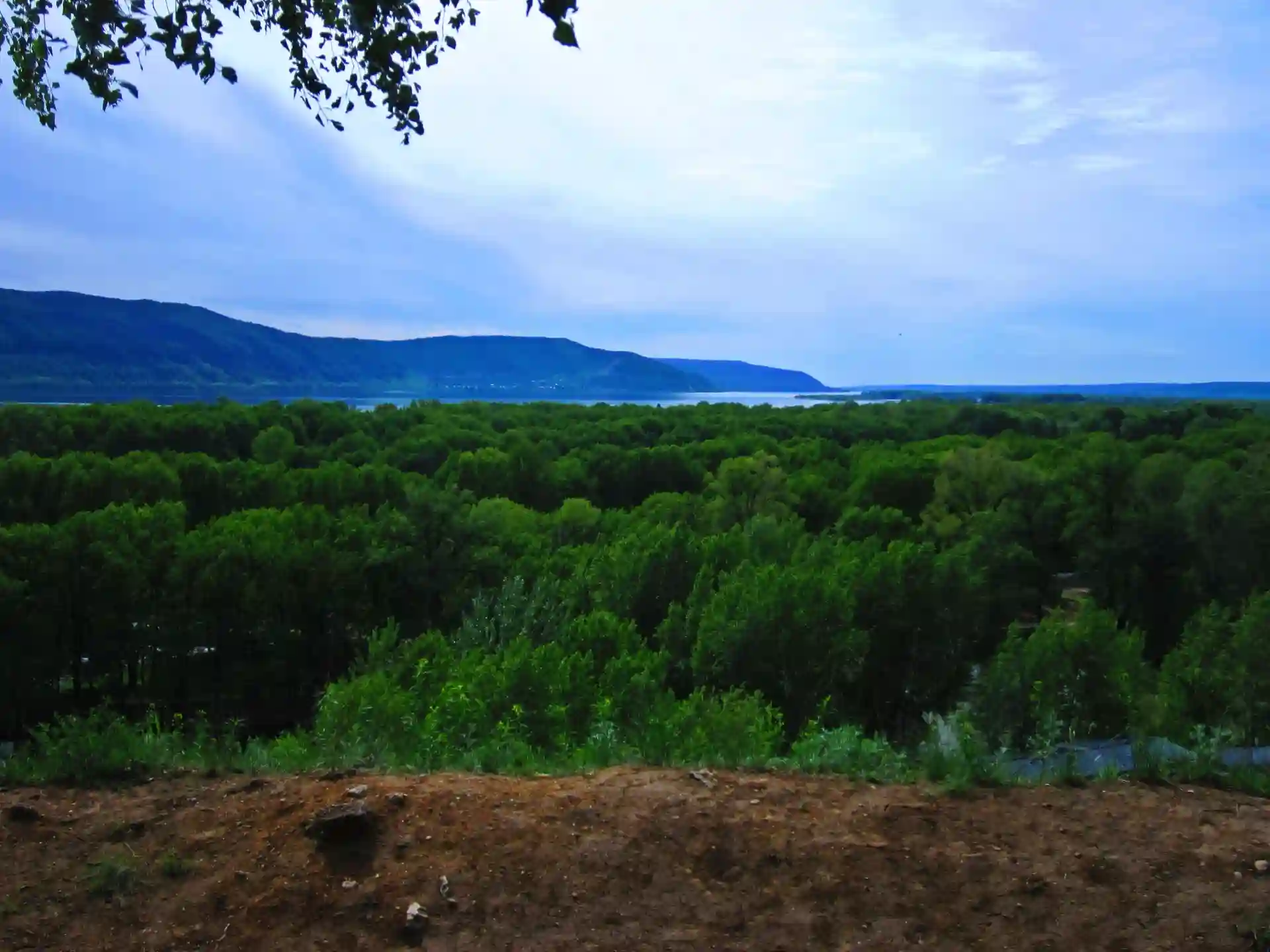 Вид на реку Волгу с Царева кургана